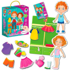 Гра настільна Vladi Toys Магнітна одевалка. Олівер та Мія (VT3702-12)