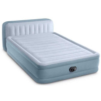 Надувне ліжко Intex (64450 ND ) розмір:236x152x86(46)см, с узголів`ям PLUSH, вбудований електронасос, двоспальне