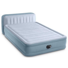 Надувне ліжко Intex (64450 ND ) розмір:236x152x86(46)см, с узголів`ям PLUSH, вбудований електронасос, двоспальне