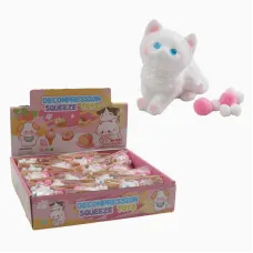 Игра антистресс (C 72370) цена за 16 штук в блоке, "котик", мохнатый, мягкие шарики, в коробке