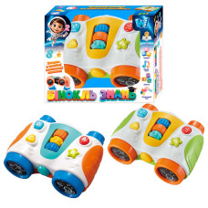 Бінокль знань (66770) wtoys, 2 види, озвучування українською мовою, пісні, абетка, цифри, форми, підсвіч., тріскачка, пальч. гра в коробці
