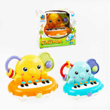 Розвиваюче піаніно WToys Слонік (78435) українське озвучування, казки, загадки, скоромовки, пісні, цифри, пальчикові ігри