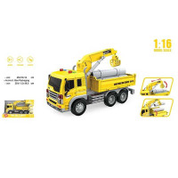Спецтехніка Будівельна вантажівка (WY 300 C) масштаб - 1:16, підсвічування, звук, інерція, рухомі деталі, гумові шини, аксесуари