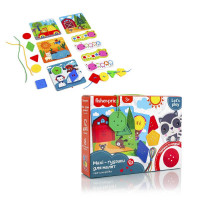 Гра шнурівка Fisher-Price Парк розваг для малюків Vladi Toys (VT 2905-22)
