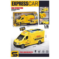 Спецтехніка (JS 126 F) автофургон, 1:16, звуки, підсвічування, інерція, відкриваються дверцята, гумові шини, в коробці