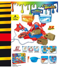 Автомийка (SK 772 X) 2 металопластикові машинки, що змінюють колір, рухомі елементи, водяний пістолет, піпетка для води