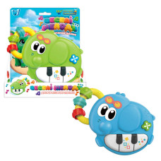 Піаніно WToys (61475) 2 кольори, озвуч. українською мовою, “слоненя”, ноти, казки, пісні, цифри, підсвічування, пальчикова гра, в коробці