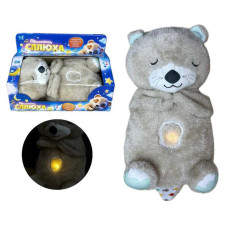 Плюшева іграшка WToys Дихаюча видра (94692 / 17059) нічник, підсвічування, дихання, звуки серцебиття, "білий шум", колискові мелодії