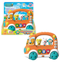 Автобус-каталка WToys (19479) озвучування українською мовою, регулювання гучності, віршики, 6 казок, звуки, підсвічування, мелодії, рухомі еле