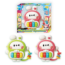 Піаніно wtoys Музичний вухастик (55920) 2 кольори, озвучування українською мовою, 8 пісень, 8 казок, цифри, піаніно, підсвічування, в коробці