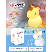Нічник (C 69806) 3 режими, USB Type-C, силіконовий