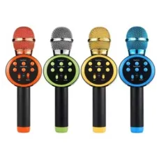 Мікрофон (С 60083) 4 види, караоке, bluetooth, usb, колонка, в коробці, видається тільки мікс видів