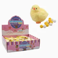 Игра антистресс (C 72379) цена за 12 штук в блоке, ”цыплятка”, размер - 3.5х6х7 см, текстильные шарики, в коробке
