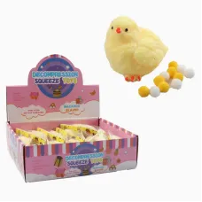Игра антистресс (C 72379) цена за 12 штук в блоке, ”цыплятка”, размер - 3.5х6х7 см, текстильные шарики, в коробке