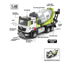 Спецтехніка Авто Експерт (TK-63890) металопластик, 1:40, звук, світло, інерція, рухомі елементи