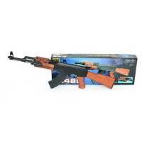 Автомат (P.48 25010) масштаб 1:1, довжина 87 см, підсвічування, лазерний приціл, ліхтарик, механічний принцип роботи, пульки (6 мм), в коробці