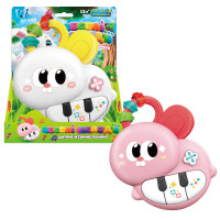 Піаніно WToys (53998) 2 кольори, озвуч. українською мовою, “кролик”, ноти, казки, пісні, цифри, гумові ел, підсвіч, пальчикова гра, в коробці