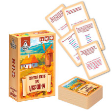 Гра настільна розважальна Спитай мене про Україну (VT5903-11) vladi toys, 63 картки, в коробці