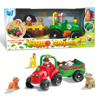 Трактор музичний (37586) wtoys, озвуч. українською мовою, підсвічування фар, віршики, казки, пісні, назви і звуки тварин, рух вперед, в коробці
