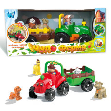 Трактор музичний (37586) wtoys, озвуч. українською мовою, підсвічування фар, віршики, казки, пісні, назви і звуки тварин, рух вперед, в коробці