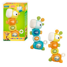 Гра Жираф веселун Wtoys (21622) 2 кольори, озвучування українською мовою, 6 пісень, 6 мелодій, тріскачки, брязкальце, прорізувачі, в коробці