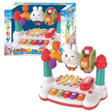 Ігровий центр WToys Зайчик-розвивайчик (70726) озвучування українською мовою, світло, пісні, загадки, казки, скоромовки, піаніно