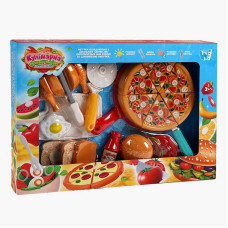 Набір продуктів WToys Кулінарна фантазія (10455) 24 елементи, продукти на липучках, дошка для нарізки, ніж, сендвіч, гамбургер