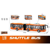 Автобус WY 913 B (18) “Міський”, масштаб: 1:16, підсвічування, звуки, інерція, механічне відкриття дверей, гумові шини,  в коробці
