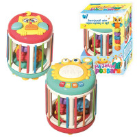 Музична гра (42766) wtoys, озвучення українською мовою, 6 казок, 6 пісень, ноти, барабан, підсвічування, брязкальця, годинник, в коробці
