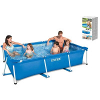 Intex Басейн каркасний 28270 NP  прямокутний. 1662 л /6 + років / 220 * 150 * 60 см / 58983 / в коробці