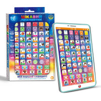 Цікавий планшетик Wtoys (94568) озвучування українською мовою, казки, пісні, абетка, цифри, екзамен, скоромовки, загадки, музика, в коробці