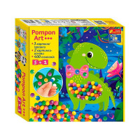 Великий набір для творчості Pompon Art. Дракончик (10100693У) ранок, в коробці
