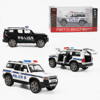 Джип (RS-40895) авто експерт, поліція, металопластик, масштаб 1:22, світло, звук, інерція, відчиняються двері, багажник та капот,в коробці