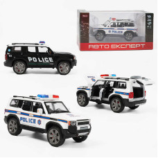 Джип (RS-40895) авто експерт, поліція, металопластик, масштаб 1:22, світло, звук, інерція, відчиняються двері, багажник та капот,в коробці