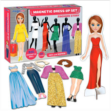 Набір магнітів Magdum Magnetic dolls (ML4032-09 EN) 27 магнітів, магнітна лялька, підставка