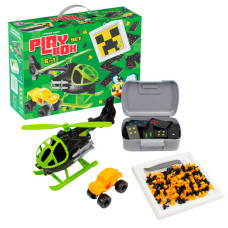 Подарунковий набір (2871) technok toys, гвинтокрил, машинка-позашляховик, мозаїка, доміно, ланчбокс, в коробці