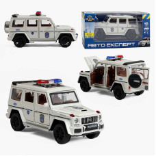 Машина (41393) авто експерт, поліція, металопластик, 1:32, звук, світло, інерція, відкриваються двері, в коробці