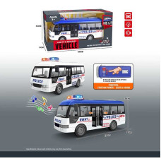 Автобус YM 9906 B (84/2) 2 кольори, звуки, підсвічування, інерція, дверцята відкриваються, в коробці