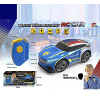 Машина на радіокеруванні (R 252 S) вбудований акум. 3.7v, пульт 2.4 ghz, звуки, підсвічування, запис та відтворення голосу, зміна голосу, в коробці