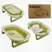 Ванна (BM-60530) Bimbo, 79х47х21 см, розкладна, клапан зливу, розкладні ніжки, електронний датчик температури, матрац, в коробці