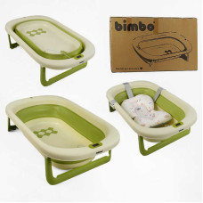 Ванна (BM-60530) Bimbo, 79х47х21 см, розкладна, клапан зливу, розкладні ніжки, електронний датчик температури, матрац, в коробці