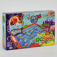 Гра Danko Toys велика 2в1 Кльова риболовля та Кінетичний пісок Kidsand (krks-01-01u)