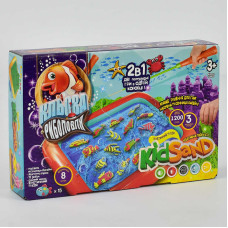 Гра Danko Toys велика 2в1 Кльова риболовля та Кінетичний пісок Kidsand (krks-01-01u)