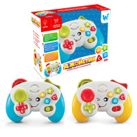 Розвиваючий джойстик WToys (63566) українська озвучка, 8 пісень, 4 казки, мелодії, цифри, форми, підсвічування