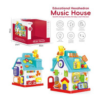 Логічний будиночок (244) озвучування англійською та іспанською мовою, пісні, цифри, підсвічування, рахівничка, шнурівка, шестерні, в коробці
