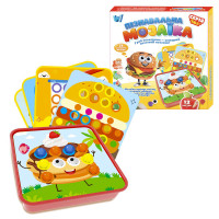 Пізнавальна мозаїка Wtoys (32577) 38 елементів, 12 карток із завданнями, в коробці