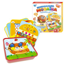 Пізнавальна мозаїка Wtoys (32577) 38 елементів, 12 карток із завданнями, в коробці