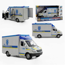 Машинка (ТК-73429) авто експерт, поліція, озвуч укр мовою, інерція, звук, підсвіч, вірші, пісні, двері, та дах відчиняються, в коробці