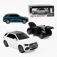 Машинка G 9775-15 (24) "Авто Експерт" 3 кольори, металопласт., світло, звук, масштаб 1:24, інерція, двері, багажник відчиняються, в коробці, МІКС