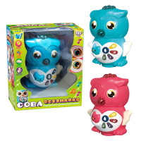 Музична WToys сова (36736) 2 кольори, озвучування українською мовою, казки, пісні, загадки, колесо вільного ходу, підсвічування, в коробці